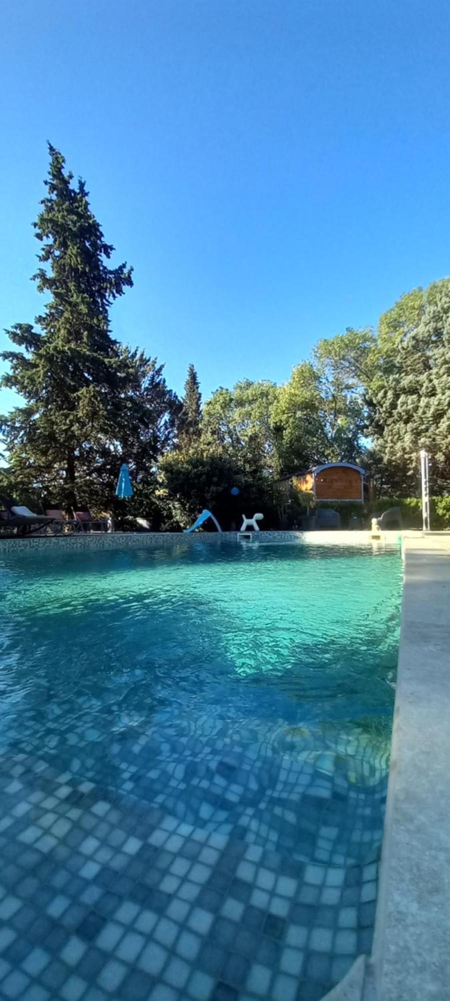 La Roulotte A Juju Villa Le Bosc  ภายนอก รูปภาพ